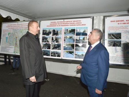 Prezident Tbilisi prospektində görülən işlərlə tanış olub - FOTO
