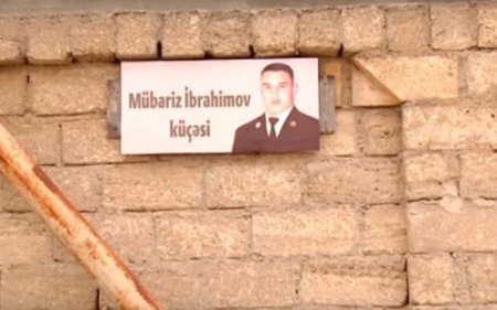 Bakıda sakinlər bu küçəyə Mübariz İbrahimovun adını veriblər - VİDEO