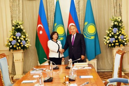 Sahibə Qafarova Nursultan Nazarbayevlə görüşüb