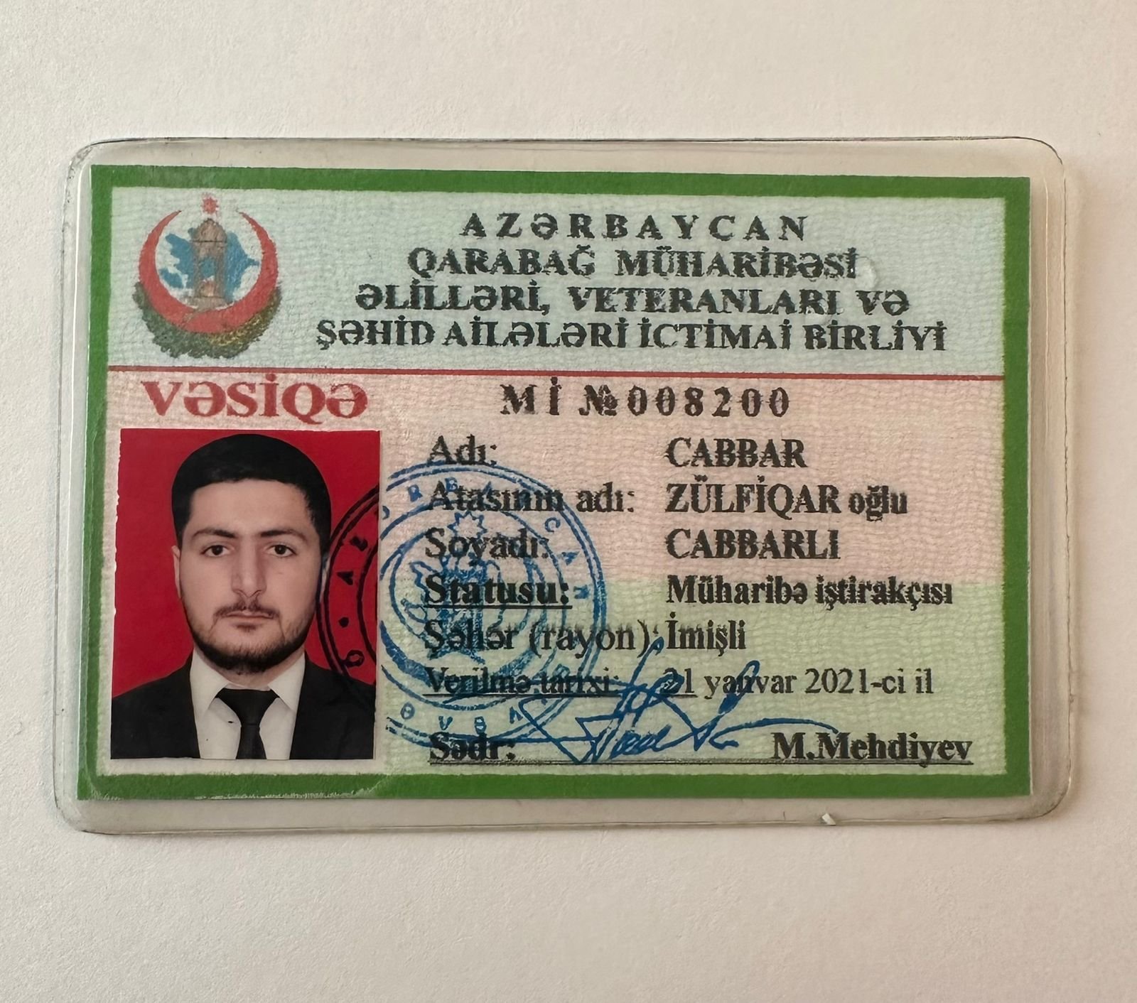 Vətən müharibəsi iştirakçısı Cabbarlı Cabbarın ömür yoluna kiçik səyahət