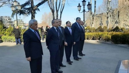 Mikayıl Cabbarov, Rövnəq Abdullayev və Cavid Qurbanov Gürcüstana getdi