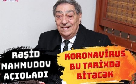 Rəşid Mahmudov koronavirusun məhv olacağı tarixi AÇIQLADI - VİDEO