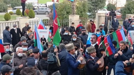 Gəncədə kəlbəcərlilərin zəfər sevinci - FOTO - VİDEO