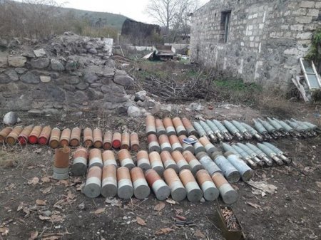 ANAMA cəbhə boyu keçirdiyi əməliyyat zamanı 178 ədəd hərbi sursat aşkarlayıb - FOTO
