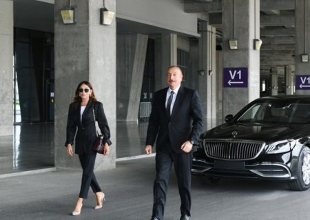 İlham Əliyev və xanımı açılışda iştirak etdi