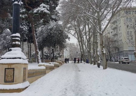 Sabah Bakıda qar yağacaq
