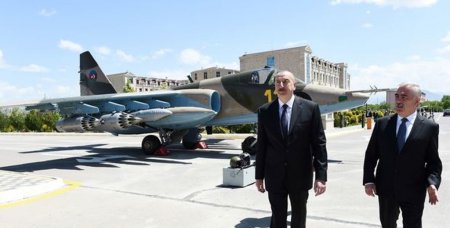 İlham Əliyev Naxçıvanda hərbi aerodromunun açılışında iştirak edib