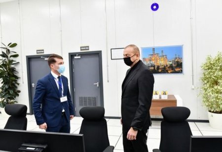İlham Əliyev “Qobu” Enerji Qovşağının açılışında iştirak etdi - FOTO