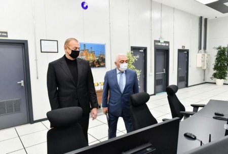 İlham Əliyev “Qobu” Enerji Qovşağının açılışında iştirak etdi - FOTO