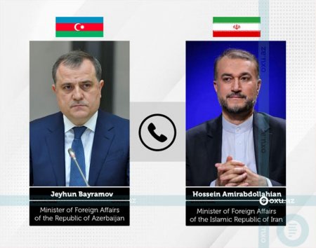 Ceyhun Bayramov iranlı həmkarı ilə Ukraynanı müzakirə etdi - VİDEO