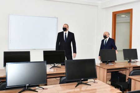 İlham Əliyev Azərbaycan İlahiyyat İnstitutunun yeni inzibati binasının açılışında - FOTO