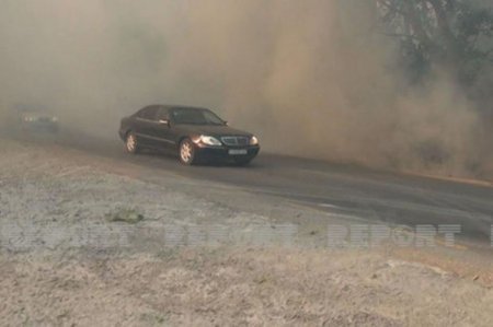 DYP Şabrandakı yanğına görə bağlanan yolla bağlı məlumat yaydı