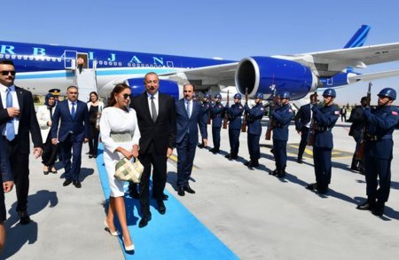İlham Əliyev və Mehriban Əliyeva Türkiyədə səfərdədirlər - FOTO - VİDEO