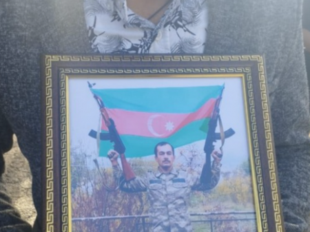 Şəhid hərbi qulluqçu Elmi Səmədovun dəfn mərasimi keçirilib - FOTO