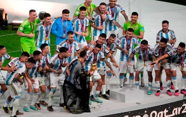 Argentina kubokuna qovuşdu - Fotolar