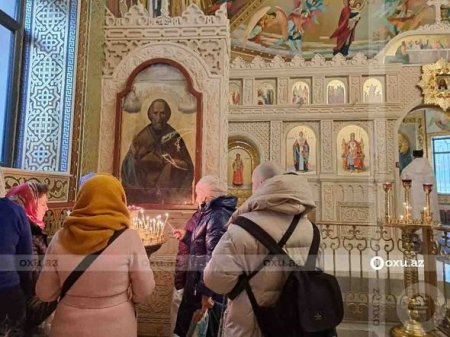 Bakıda pravoslav xristianlar xaçaçuran bayramını qeyd edirlər 