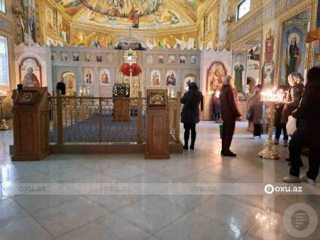 Bakıda pravoslav xristianlar xaçaçuran bayramını qeyd edirlər 