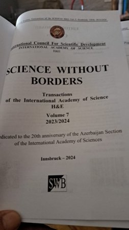 AMEA-nın əməkdaşlarının məqalələləri Avstriyada nüfuzlu “Science without borders”(“Sərhədsiz elm”) elmi toplusunda dərc olunub.