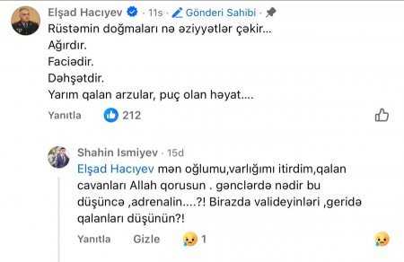 “Daha Rüstəmlər ölməsin...”