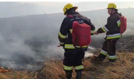 Gədəbəydə dağlıq ərazidə yanğın baş verib